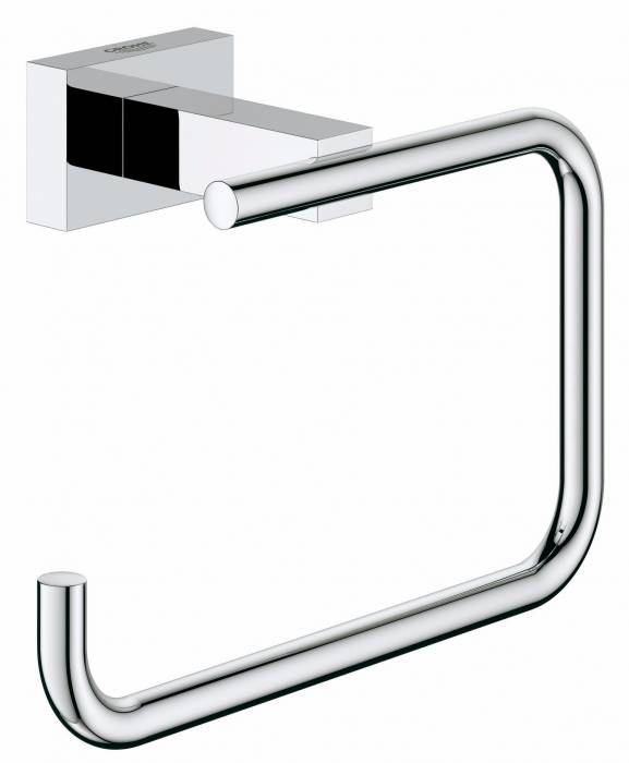 Бумагодержатель GROHE Essentials Cube 40507001 для ванной комнаты. Фото