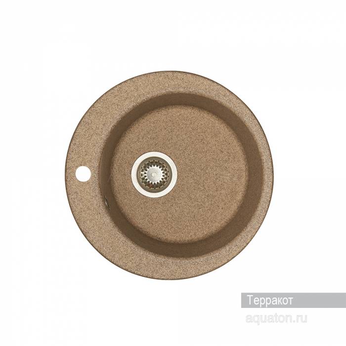 Мойка для кухни Акватон Иверия круглая терракотовая 1A711032IV270. Фото
