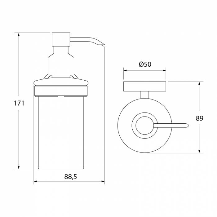Дозатор для жидкого мыла IDDIS Calipso CALMBG0i46 для ванной комнаты. Фото