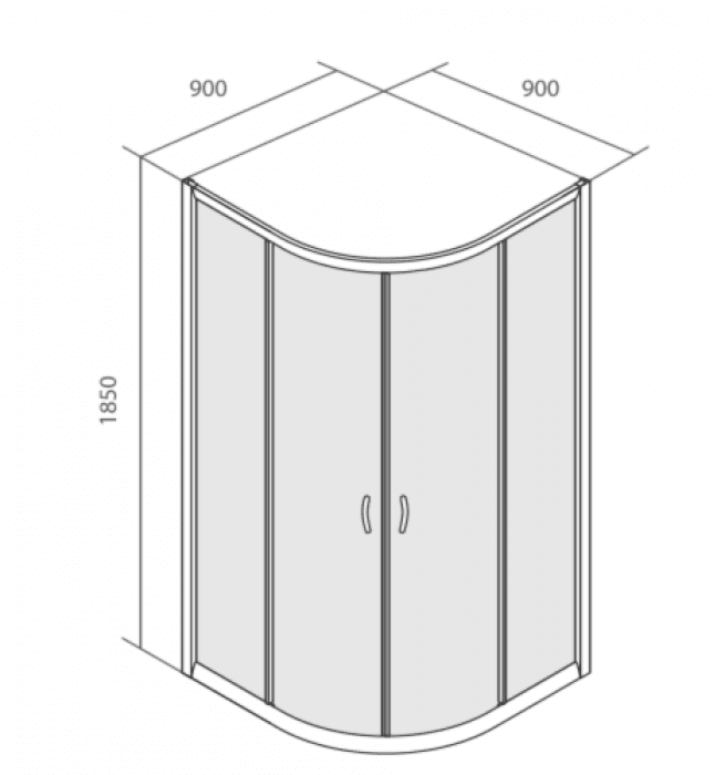 Душевое ограждение IDDIS TF90ML. Фото