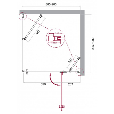 Душевой угол BELBAGNO KRAFT-AH-12-90/100-C-Cr-R Душевой угол BELBAGNO KRAFT-AH-12-90/100-C-Cr-R. Фото