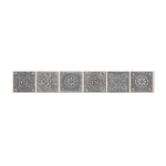 Azori 585581001 Бордюр Grazia 62х405 grey nefertiti Azori 585581001 Бордюр Grazia 62х405 grey nefertiti