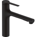 74801670 HANSGROHE Zesis M33 160 смеситель для кухни, с вытяжным душем 2jet, матовый черный 74801670 HANSGROHE Zesis M33 160 смеситель для кухни, с вытяжным душем 2jet, матовый черный. Фото