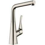 Смеситель для кухни Hansgrohe Metris сталь 14822800. Фото