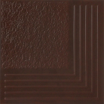 Керамин Клинкер ступени угловые Каир 4У 298х298 коричневый