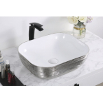 Раковина накладная GID D1302h131 50х40 53323 Белый / Хром. Фото