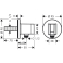 26888700 HANSGROHE  Fixfit S шланговое подсоединение с держателем душа, матовый белый 26888700 HANSGROHE  Fixfit S шланговое подсоединение с держателем душа, матовый белый. Фото