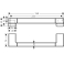 Поручень AddStoris Hansgrohe 41744670, матовый черный для ванной комнаты. Фото